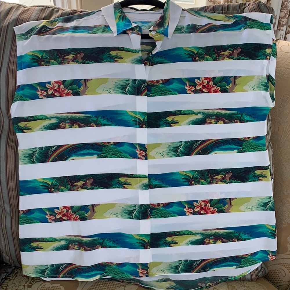 Equipment Silk Floral Top